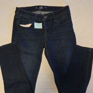Hollister Blue Straight Leg Jeans with Timeless Appeal